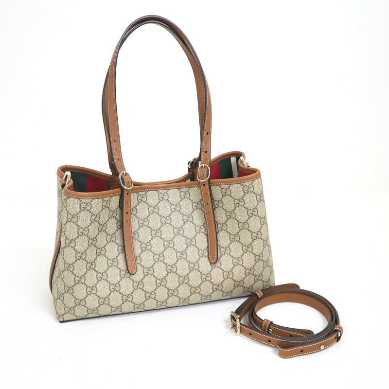楽天市場】【グッチ】Gucci GGスプリーム スネーク 2WAY トートバッグ