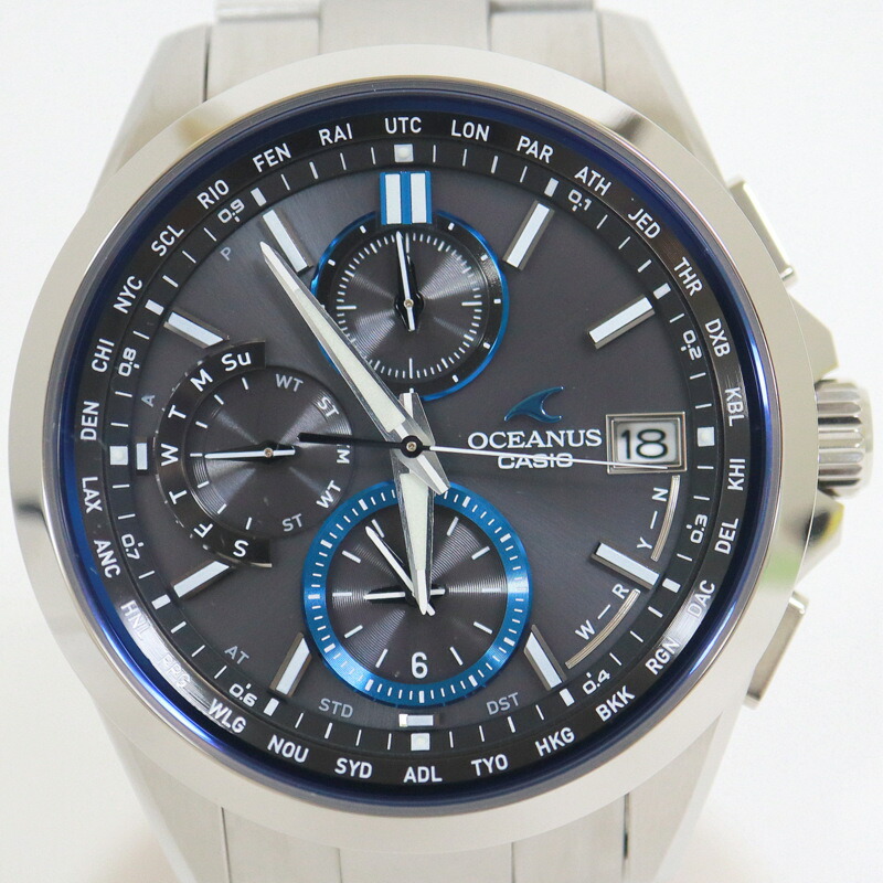 CASIO カシオ　オシアナス　OCW-600 チタンニウム　電波ソーラー 楽天市場】CASIO(カシオ) オシアナス 5347 OCW-T2600 ブラック