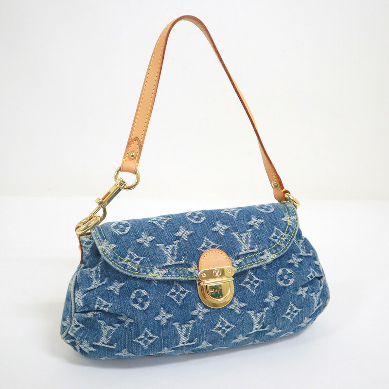 ルイヴィトン モノグラム・デニム プリーティ LOUIS VUITTON ルイヴィトン ハンドバッグ ミニプリーティ