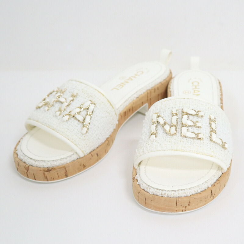 楽天市場】☆シャネル CHANEL☆ 靴/ミュール/サンダル/ツイード