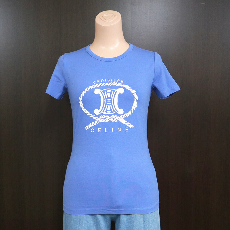 楽天市場】CELINE セリーヌ トリオンフ ボーダールーズTシャツ
