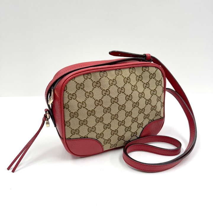 【極美品】 GUCCI グッチ ショルダーバッグ キャンバス レザー GG柄 極美品】GUCCI グッチ ショルダーバッグ GG柄 キャンバス レザー