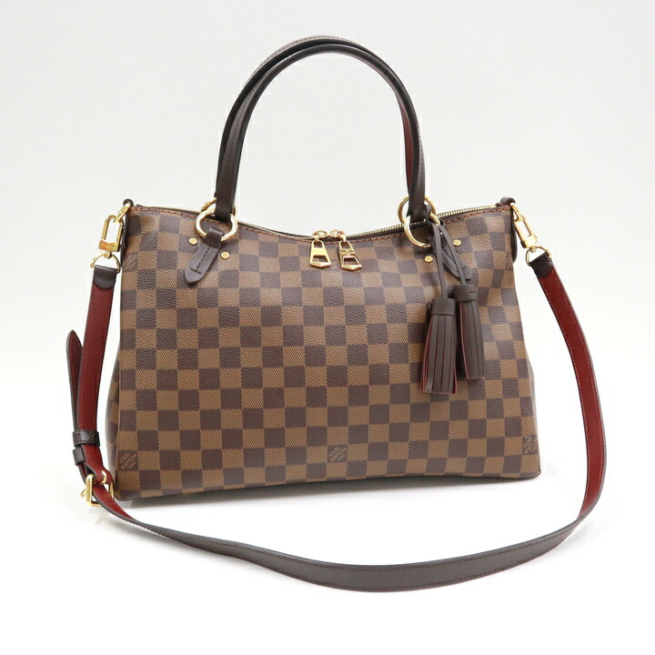 Louis Vuitton ダミエ・バッグチャームのみタッセル ルイヴィトンチェーンショルダーバッグ ダミエレディースミニ