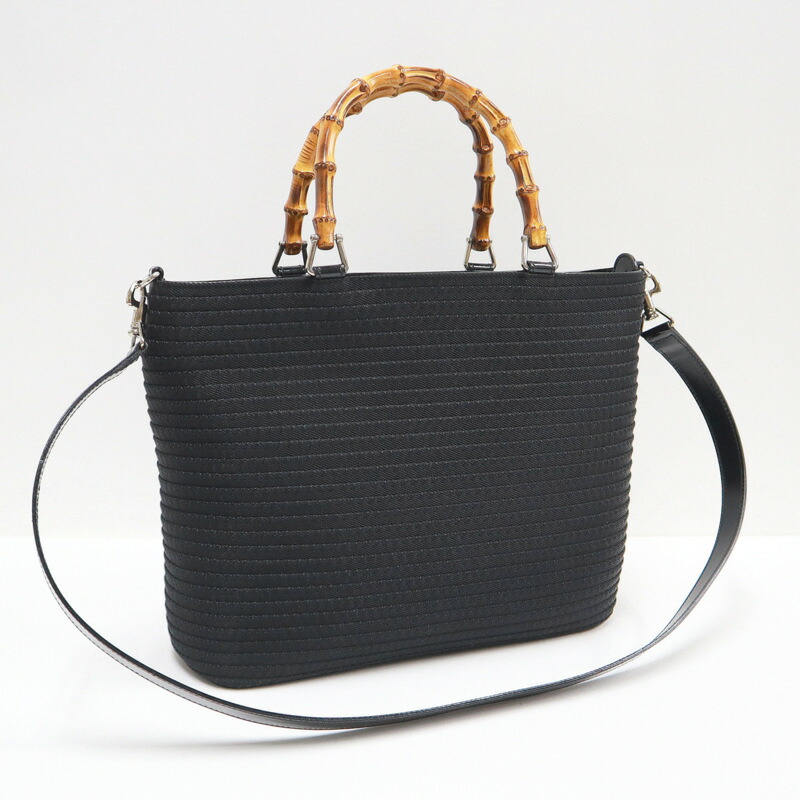 GUCCI グッチ　ショルダーバッグ　2WAY ナイロン　レザー バンブ GUCCI グッチ ショルダーバッグ 2WAY ナイロン レザー バンブ