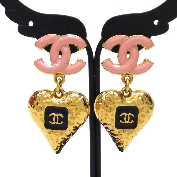 楽天市場】CHANEL【シャネル】 ピアス ピンク系 ビビットカラー