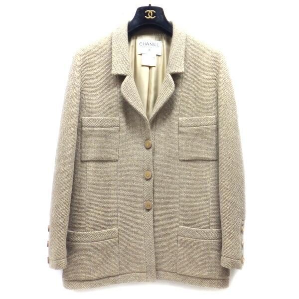 楽天市場】【シャネル】Chanel 94A ツイード ダブルブレスト ウール