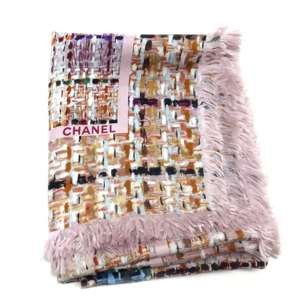 楽天市場】CHANEL シャネル ストール 大判コットンストール スカーフ