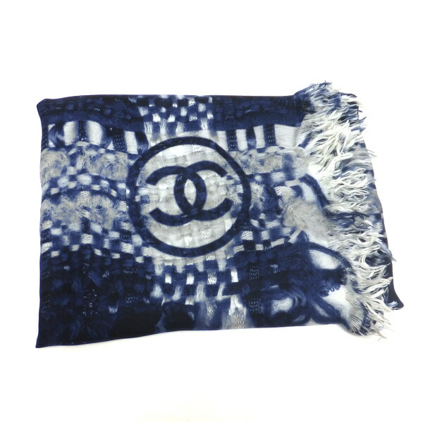 楽天市場】CHANEL シャネル ストール 大判コットンストール スカーフ
