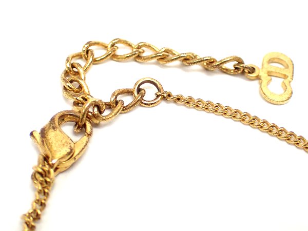 【楽天市場】【★送料込★】 Christian Dior クリスチャン・ディオール 『ネックレス』 《ロゴプレート×ゴールド色金具
