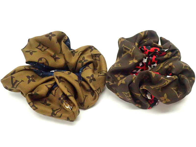 未使用 プレゼントにも Louis Vuitton ルイヴィトン シュシュ ビーマインドフル M シルク100 ヘアゴム ブレスレット アクセサリー シュシュ 2点セット セレブ愛用 k0261 中古 Fmcholollan Org Mx