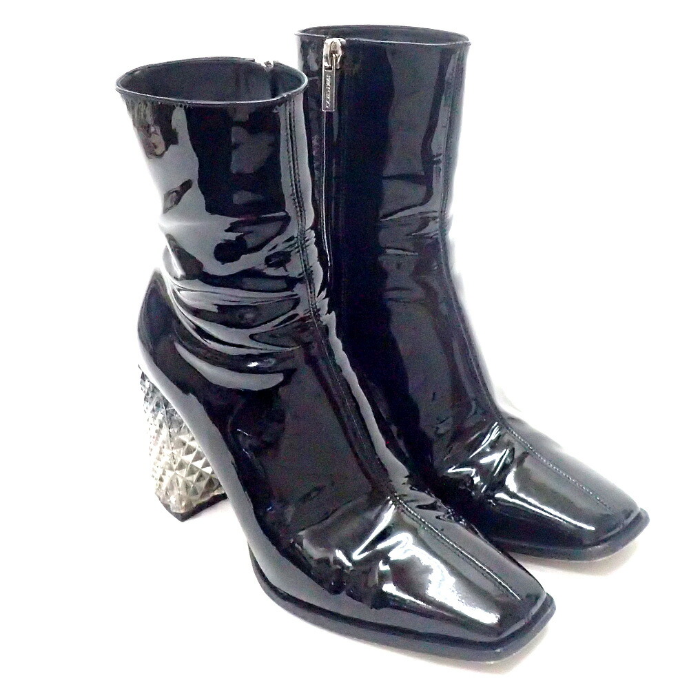 【美品】JIMMY CHOO パテントレザー　サイドゴアブーツ　スタッズ　黒 楽天市場】Jimmy Choo ジミーチュウ サイドゴアブーツ VERONIQUE 45