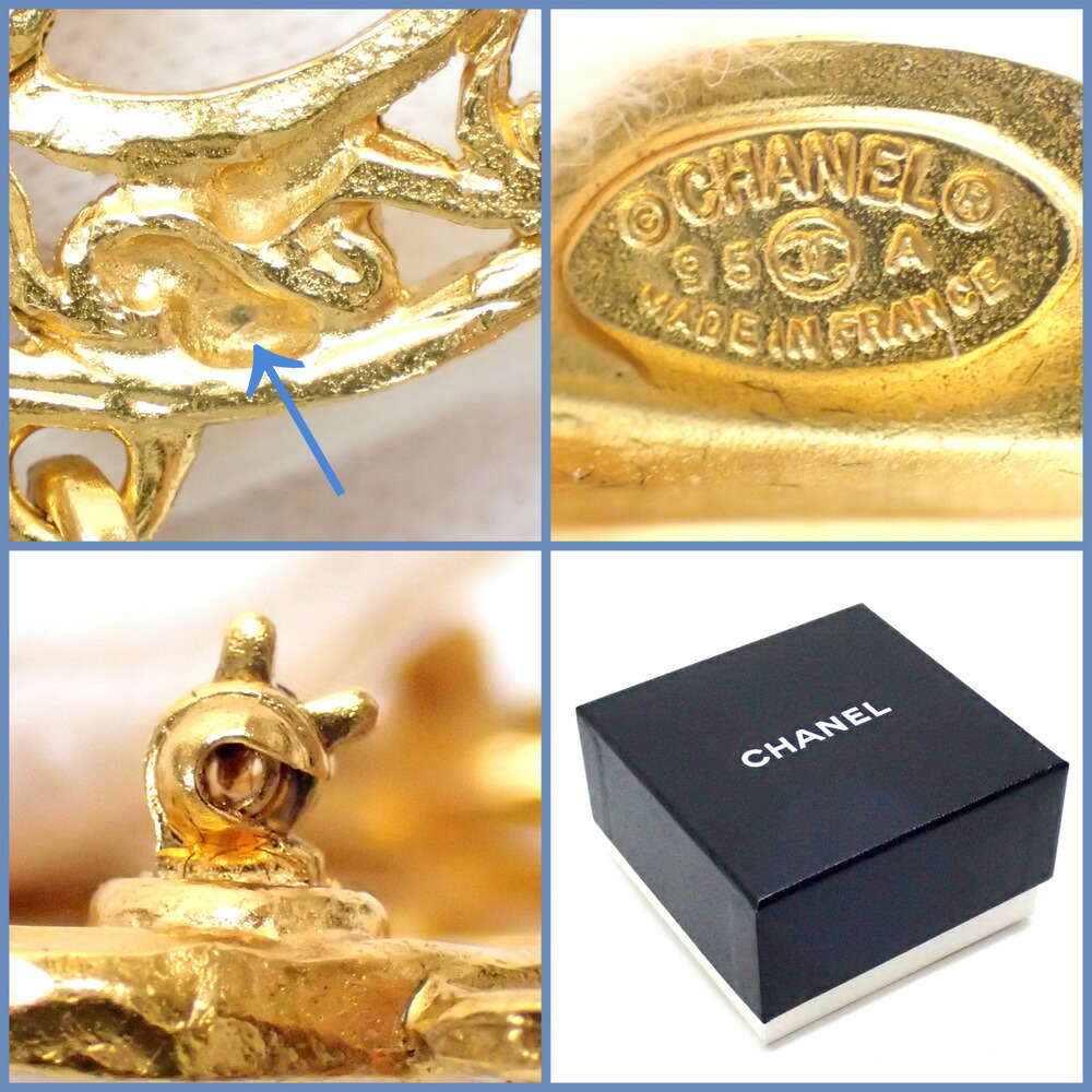 CHANEL シャネル『ブローチ』 95A CCマーク×スイング×GP 小物 ブローチ 