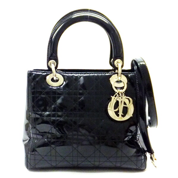 MiuMiu store Dior ディオール　エナメルバッグ　黒 MiuMiu store Dior ディオール エナメルバッグ 黒 Christian