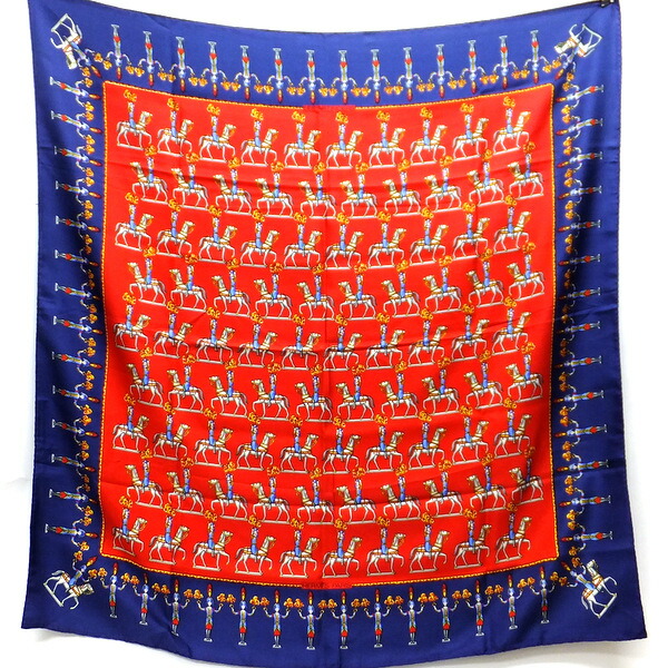 希少　HERMES エルメス　カレ90　THE ALFEE　スカーフ　アルフィー □エルメス□ スカーフ カレ90「 THE ALFEE AUBE」 スカーフ