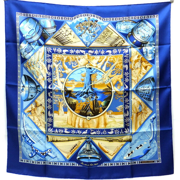 楽天市場】【エルメス】Hermes カレ90 Modernisme tropical 熱帯の