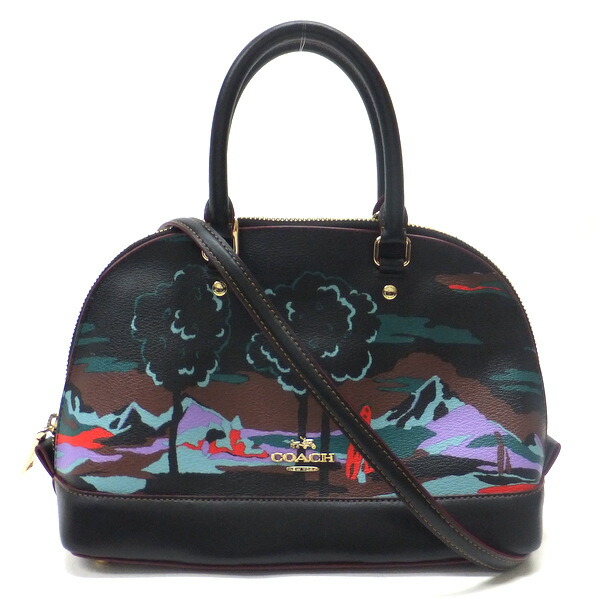 【極美品】 COACH 2way ハンドバッグ フローラル テリ 1330 楽天市場】【バッグ】COACH コーチ ミニシエラ サッチェル ローズ