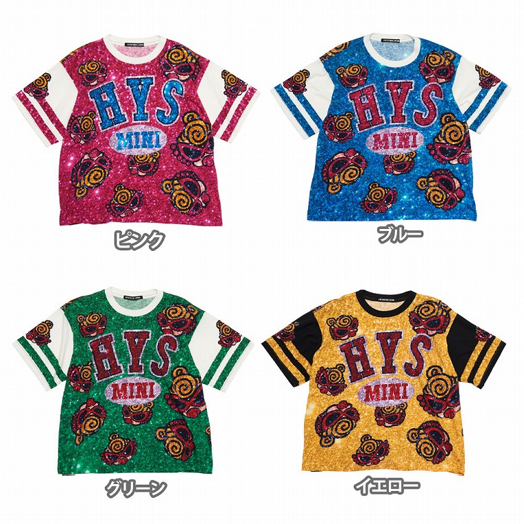 Hystericmini ヒステリックミニ SHINING SMILE5分袖Tシャツ