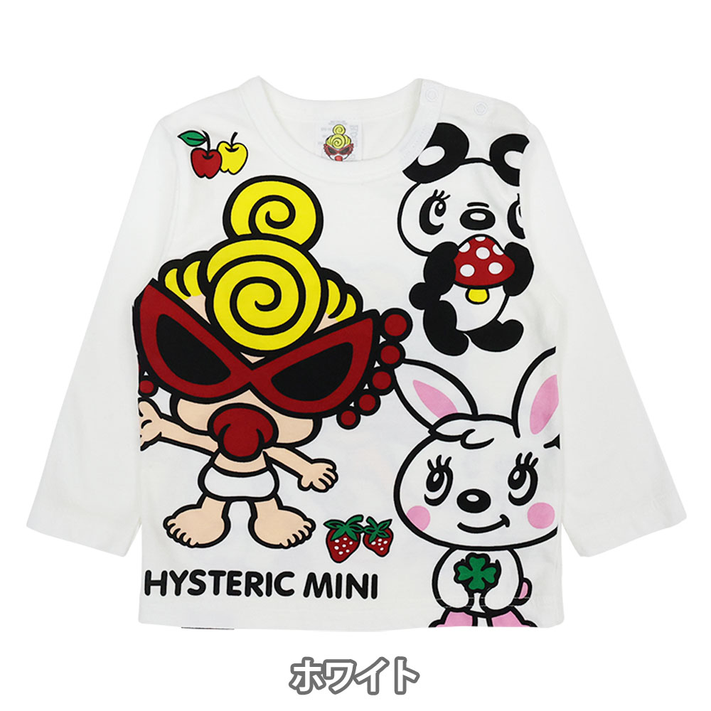 MY FIRST HYSTERIC ANGEL MINI 羽付き長袖Tシャツ　黒 MY FIRST HYSTERIC ANGEL MINI 羽付き長袖Tシャツ 黒