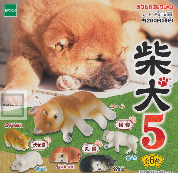 Gacha Gacha Complete Set Japanese Shiba Inu Figure 5 Set Of 6