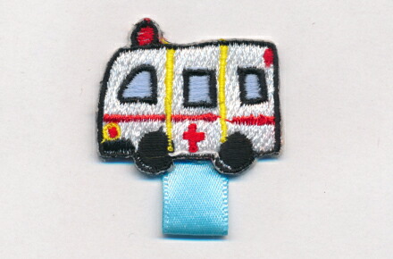 1/3☆白×アーガイル柄☆Bタイプかんたん名札付けワッペン/ネームタグ 1