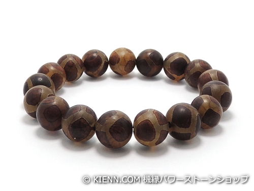 エスニックブレスレット・アジアンパワーストーン(メンズ) チベット天珠(紅朱砂亀甲)AAAA10ミリ 金運 ワンカラーブレス [サイズ選べる][日本製][送料無料] (11851)