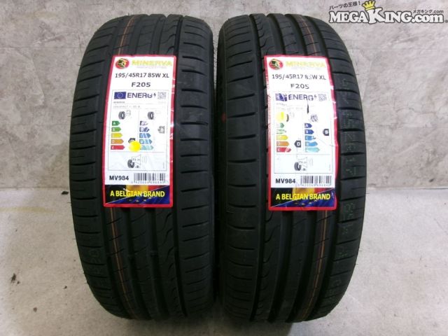 【中古】★未使用★MINERVA ミネルバ ミネルヴァ RADIAL F205 195/45R17 85W XL タイヤ 2025年製 2本 / 4KT1-1647