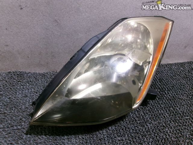【中古】Z33 フェアレディZ 前期 純正 ノーマル HID キセノン ヘッドライト ヘッドランプ 左 助手席側 VQ35DE KOITO 100-63705 / 4T1-1702