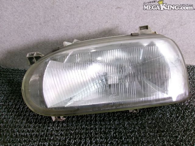 【中古】VW フォルクスワーゲン ゴルフ3 純正 HELLA ヘラ ハロゲン ヘッドライト ヘッドランプ 左 138861-00L / 4S7-478