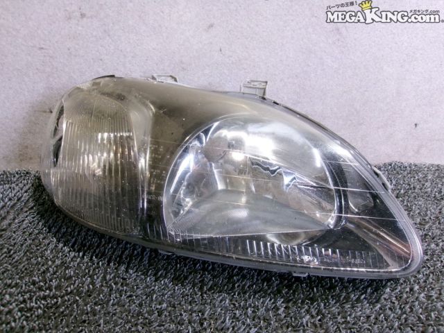【中古】EK9 シビック タイプR 純正 ノーマル ハロゲン ヘッドライト ヘッドランプ 右 運転席側 STANLEY 033-6691 033-6690 / T1-214