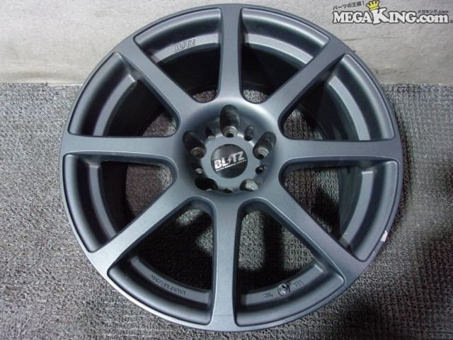 【中古】BLITZ ブリッツ BRW PROFILE08 18インチホイール 9J+18 5穴 PCD114.3 1本 GT-R 等 / 4KS11-1750