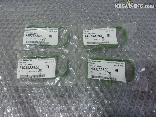 【中古】★未使用★GT7 インプレッサ 純正 ノーマル インテークマニホールドガスケット 4個 14035AA690 / 4T2-1082