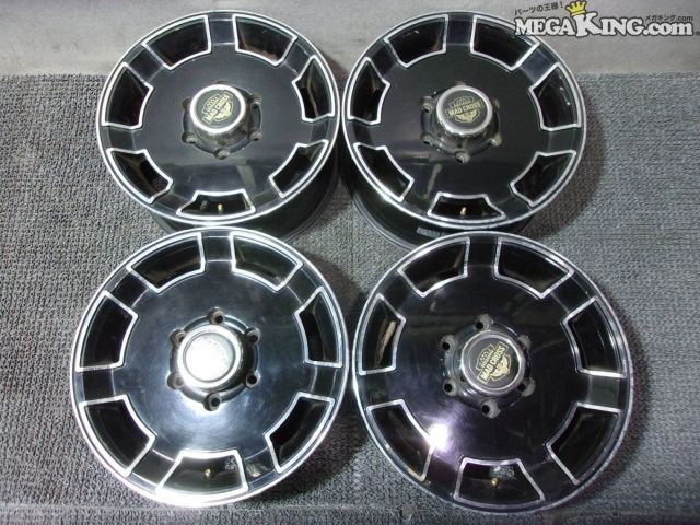 【中古】100系 ハイエース MAD CROSS 16インチホイール 7J+38 6穴 PCD139.7 4本 / 4T2-1094|メガキングドットコム