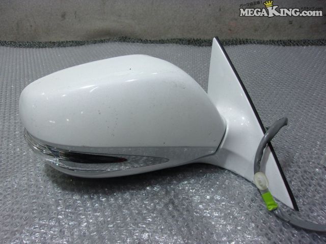 【中古】★未使用★LEXUS レクサス GRS191 GS GS350 純正 ドアミラー サイドミラー ウインカー LED パールホワイト 右 TR0701 GWS191 等 / 2S3-1373