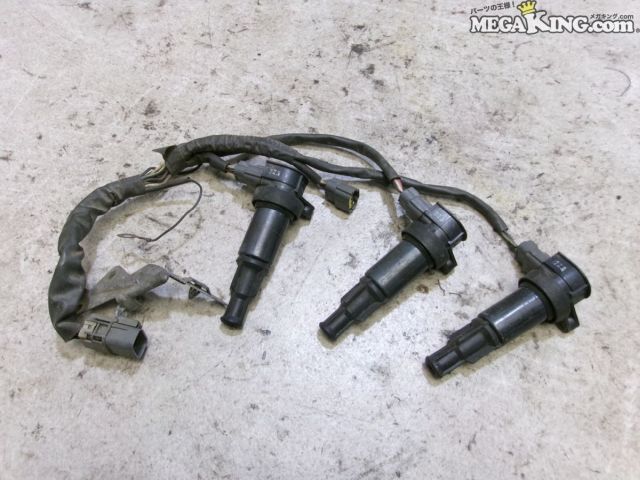 【中古】S14 シルビア 純正 ノーマル イグニッションコイル 3本 ハーネス 付 22448 50F01 / 2T2-1375|メガキングドットコム