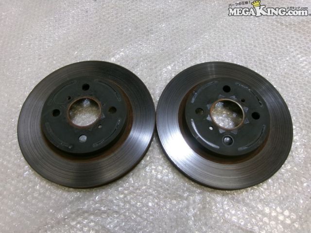 【中古】KSP210 ヤリス 純正 ノーマル フロント ブレーキ ローター 走行約9,000km 左右セット / S12-1691