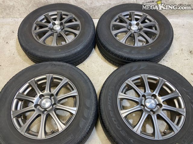 【中古】ZELERNA 16インチホイール 6.5J+40 5穴 PCD114.3 4本 アルファード 等 / T6-2045|メガキングドットコム