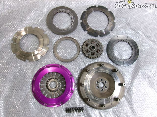 【中古】BNR34 スカイライン GT-R GTR EXEDY エクセディ カーボンD ツイン クラッチ プル式 ゲトラグ用 RB26DETT / 2T3-913