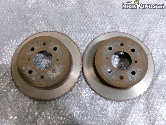 【中古】EK4 シビック 純正 ノーマル リア リヤ ブレーキ ローター 239mm 4穴 左右セット / S4-887