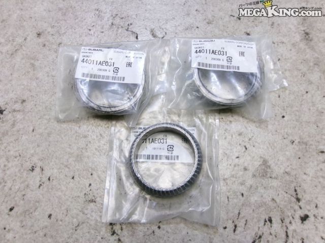 【中古】★未使用★GH2 インプレッサ 純正 ノーマル エキゾーストパイプガスケット 3個セット 44011AE031 / 4T2-1003