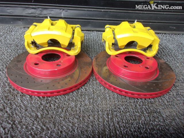 【中古】AZE156 ブレイド 純正 フロント キャリパー メーカー不明 ドリルド ローター 275mm 左右 分かる方 / 2T4-1536|メガキングドットコム