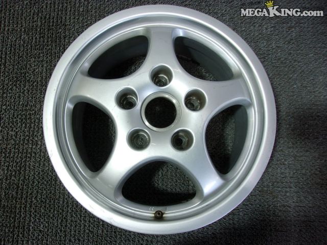 【中古】PORSCHE ポルシェ 944 純正 16インチホイール 7J+55 5穴 PCD130 1本 94436211400 / S4-329｜メガキングドットコム