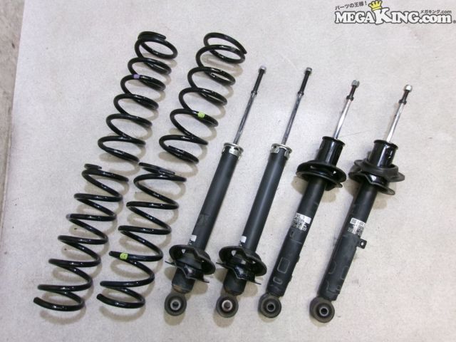 【中古】H24/1 GRX130 マークX 純正 ノーマル ショック&サスペンション 1台分 走行約5.3万km 48510-22A71 48520-22681 48530-22651 / 4S11-575