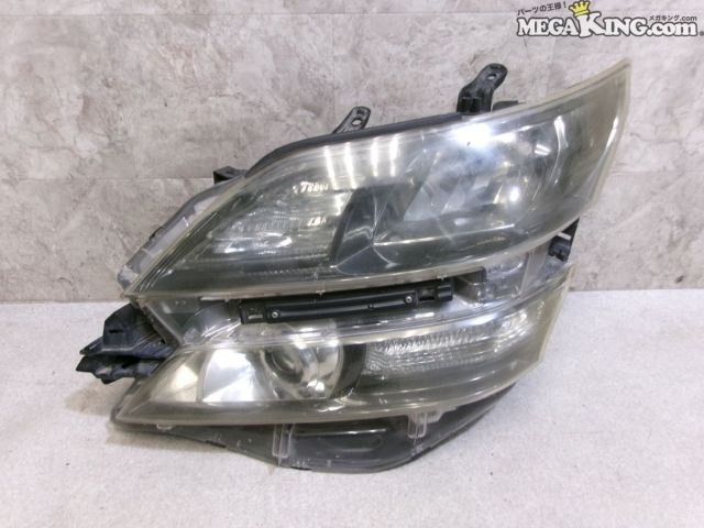 【中古】ANH20W 20系 ヴェルファイア 純正 ノーマル HID キセノン ヘッドライト ヘッドランプ 左 助手席側 ICHIKOH 58-23 ANH25W 等 / 4S12-578