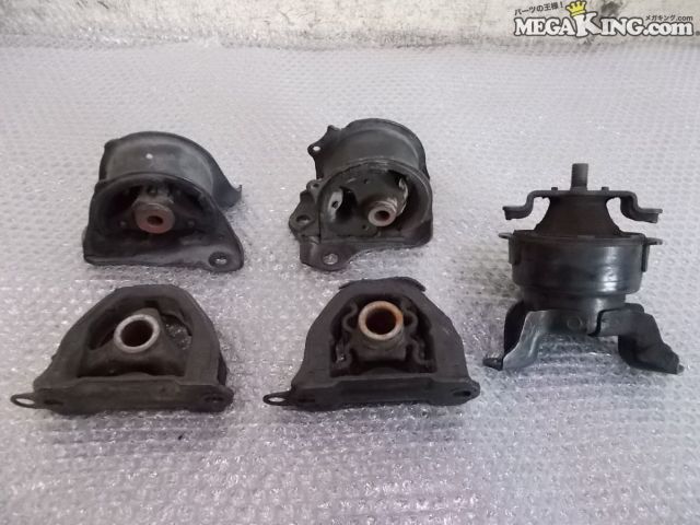 【中古】EG6 シビック 純正 ノーマル エンジンマウント 5点セット B16A DC2 インテグラ B18C 等 / 2P2-1292｜メガキングドットコム