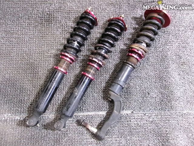 【中古】GRX135 マークX 4WD 社外 フルタップ 車高調 全長式 減衰調整 フロント1本 リア2本 / 4T1-1206｜メガキングドットコム