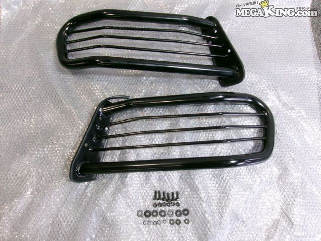 【中古】JEEP ジープ 36 チェロキー 社外 フロント ヘッドライトガード 左右セット / S6-1237