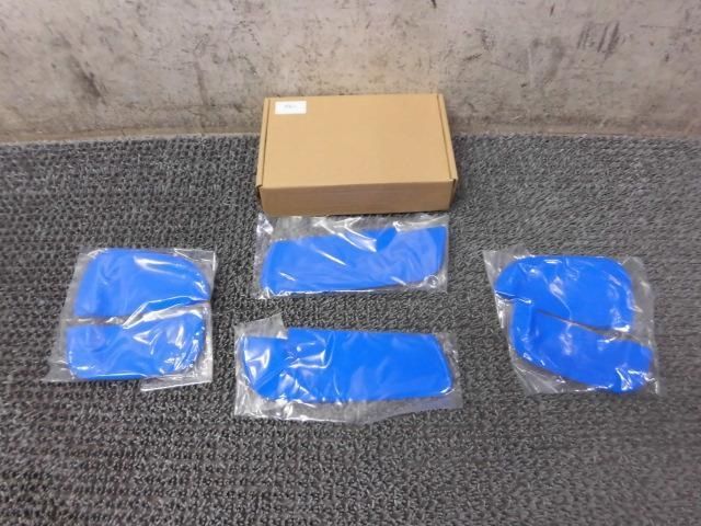 【中古】★新品!★200系 ハイエース 1～3型 社外 ドアノブ ドアハンドル プロテクター カバー ブルー / 2G11-1893