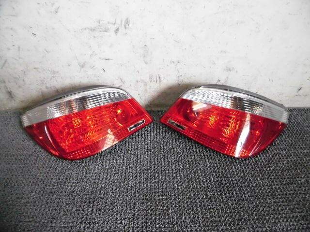 【中古】E60 5シリーズ セダン 前期 純正 ノーマル テールランプ テールライト 左右 6910767 / 3G7-557