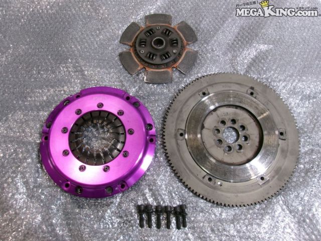 【中古】DC5 インテグラ タイプR EXEDY エクセディ シングル メタル プッシュ式 クラッチ カバー フライホイール ディスク K20A / S12-1387｜メガキングドットコム