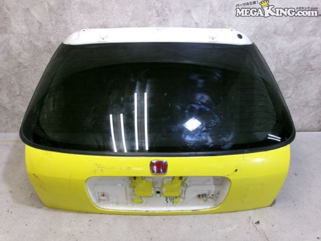 【中古】EK9 シビック タイプR 純正 ノーマル リアゲート トランク リアガラス ハッチバック 熱線入り / T1-097